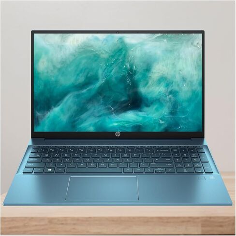 HP Pavilion 15t-eg300 Laptop, 15.6" FHD Touchscreen Display, Intel Core i7-1355U Processor, 32GB RAM, 1TB SSD, Webcam, FP Reader, HDMI, Wi-Fi 6, Windows 11 Pro, Forest Teal in Saudi Arabia