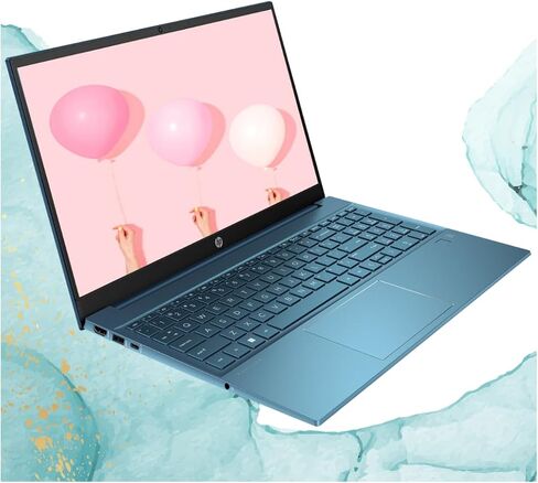 HP Pavilion 15t-eg300 Laptop, 15.6" FHD Touchscreen Display, Intel Core i7-1355U Processor, 32GB RAM, 1TB SSD, Webcam, FP Reader, HDMI, Wi-Fi 6, Windows 11 Pro, Forest Teal in Saudi Arabia