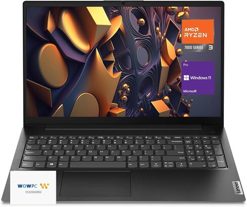Lenovo V15 Gen 4 Laptop, 15.6" FHD Display, AMD Ryzen 3 7320U Processor, Long Battery Life, RJ-45, USB-C, HDMI, w/WOWPC Bundle, Windows 11 Pro (16GB RAM | 1TB PCIe SSD) in Saudi Arabia