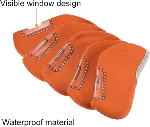 PATIKIL Golf Club Iron Head Covers, Visible Window Waterproof Protection Sleeve for Outdoor Sport in Saudi Arabia