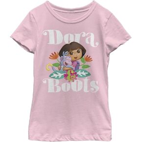 Nickelodeon Explorer Dora and Boots Girls Short Sleeve Tee Shirt