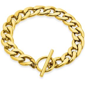 CULT OF SUN Cuban Link Bracelet for Women 18K Gold Plated Tarnish Resistant, Gold Bracelet for Women, Bracelets for women trendy, Gold Plated Bracelets for women, Chunky Bracelets for Women
