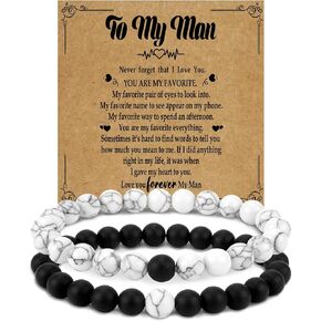 Couples Bracelets Gifts For Boyfriend Stocking Stuffers Couple Gifts For Him Christmas Gifts For Girlfriend Christmas Gifts For Her Long Distance Relationship Gifts Husband Boyfriend Birthday Gift