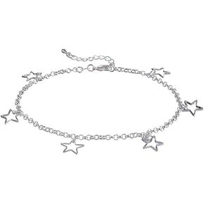 "Eternal Love Adorned: Grace Your Ankles with 'The Love' Sterling Silver Anklet, a Timeless Symbol of Enduring Elegance for Women"