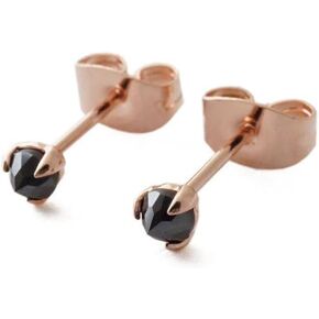HONEYCAT Tiny Iron Ore Point Solitaire Studs | Minimalist, Delicate Jewelry