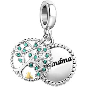 Chili Jewelry Tree of Life Family Charms for Mom Daughter Sister Auntie Grandma Compatible With Pandora Charms Bracelets