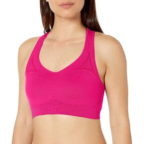 Hanes Sport Women's Seamless Racerback Sports Bra,Amaranth,Small