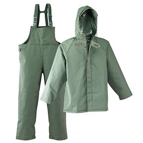 Galeton 7954-XXXL-BL 7954 Repel Rainwear 0.50 mm PVC 3-Layer Fishermans Rain Suit, Blue, 3X-Large