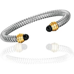 Cable Bracelet, an Adjustable Women's Cuff made of 316 Stainless Stee