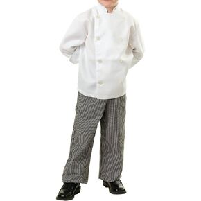 KNG Kids Chef Coat - Classic Chef Jacket Costume for Boys and Girls