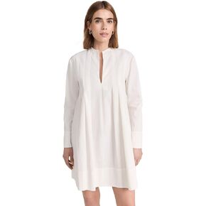 Vince Women's Trapeze Pleats Long Sleeve Dress