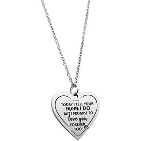 Stepson Gift Stepdaughter Gift Today I Tell Your Dad/Mom I Do But I Promise to Love You Necklace Gift from Stepmom Stepdad