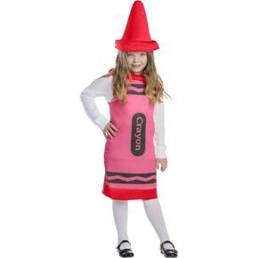 Dress Up America Crayon Costume For Kids - Red Crayon Tunic For Girls And Boys