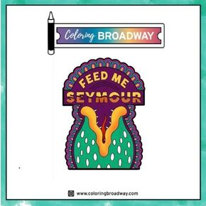 Musical Little Shop of Horrors Acrylic PIN | 1 Individual ACRYLIC PIN by Coloring Broadway | Inspired by Feed Me Seymour - Laser Cut - High Definition (1.5" x 1.15")