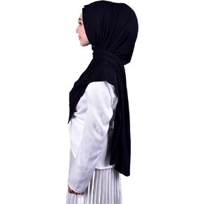 MuLanLegend صناعة يدوية | شال قطن مو لان | غطاء حجاب كبير غير قابل للانزلاق ومضاد للانزلاق | جيرسي ناعم ومريح