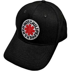 Red Hot Chili Peppers Embroidered Logo Black Colorway Adjustable Snapback Hat