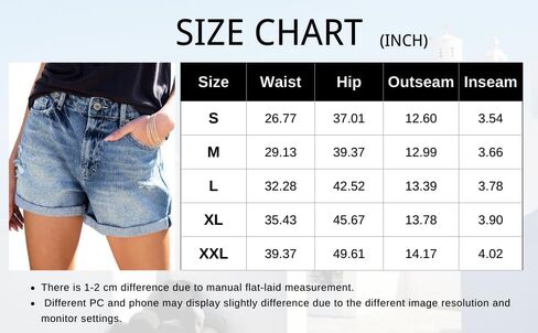 StunShow Women's Denim Shorts Mid Waist Jean Short in Saudi Arabia
