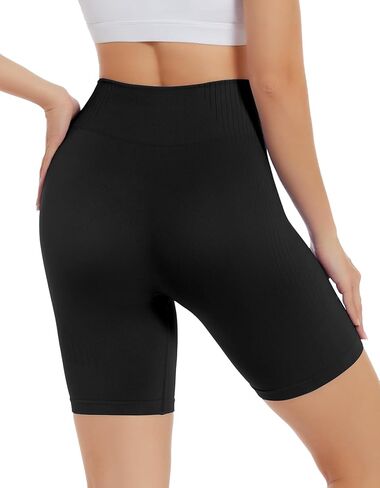 SIMIYA سراويل قصيرة للتمرين للسيدات سراويل قصيرة بدون خياطة عالية الخصر تحت الفساتين سراويل قصيرة ناعمة للجيم والجري واليوجا لسائقي الدراجات النارية للسيدات in Kuwait