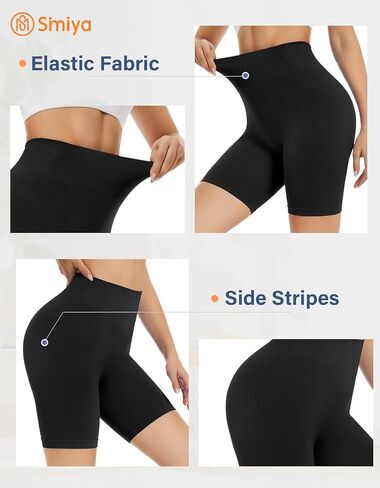 SIMIYA سراويل قصيرة للتمرين للسيدات سراويل قصيرة بدون خياطة عالية الخصر تحت الفساتين سراويل قصيرة ناعمة للجيم والجري واليوجا لسائقي الدراجات النارية للسيدات in Kuwait
