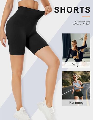 SIMIYA سراويل قصيرة للتمرين للسيدات سراويل قصيرة بدون خياطة عالية الخصر تحت الفساتين سراويل قصيرة ناعمة للجيم والجري واليوجا لسائقي الدراجات النارية للسيدات in Kuwait