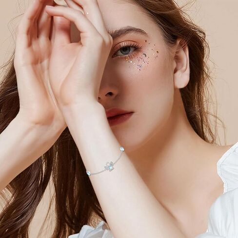 ConBo Moonstone Bracelets for Women 925 Sterling Silver Guardian Angel/Unicorn Bracelets Moonstone Angel/Unicorn Bracelets Adjustable Jewelry Gifts for Girls Mom Birthday Christmas in Kuwait