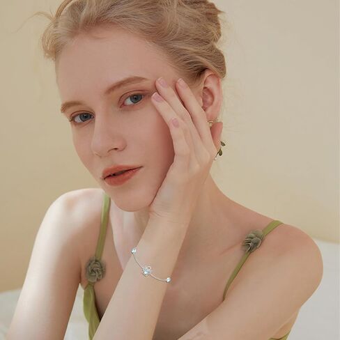 ConBo Moonstone Bracelets for Women 925 Sterling Silver Guardian Angel/Unicorn Bracelets Moonstone Angel/Unicorn Bracelets Adjustable Jewelry Gifts for Girls Mom Birthday Christmas in Kuwait