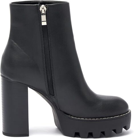 حذاء Vodvob نسائي للكاحل ذو نعل سميك وكعب مكتنز حذاء بكعب عالٍ ونعل عريض in Kuwait