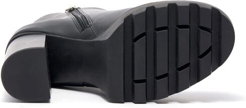 حذاء Vodvob نسائي للكاحل ذو نعل سميك وكعب مكتنز حذاء بكعب عالٍ ونعل عريض in Kuwait