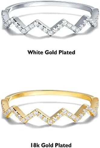 مجوهرات كوكو لابنتي / زوجة ابني الارتفاعات والانخفاضات الملهمة من الفضة الاسترليني مقاس 5-10 مع صندوق الخاتم والقصيدة in Kuwait