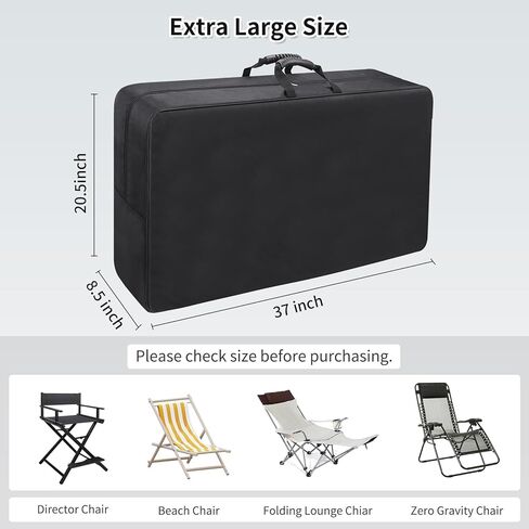 Makeup Chair Storage Bag, Extra Large Directors Chair Carry Storage Organizer, Portable Professional Folding Chair Storage Backpack Tote Bag for Makeup Artist Chair/Director Chair(Not Include Chair) in Kuwait