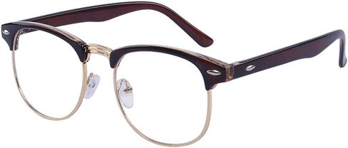 Outray Vintage Retro Classic Half Frame Horn Rimmed Clear Lens Glasses in Saudi Arabia