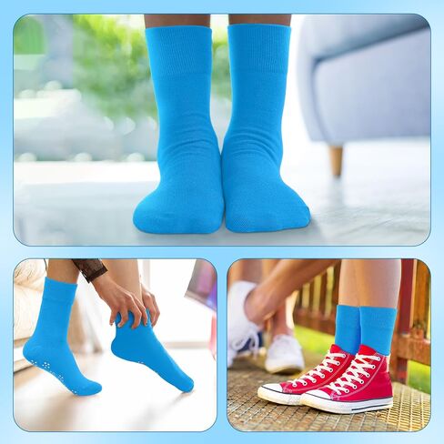 JaGely 20 Pairs Womens No Slip Socks Non Skid Socks Anti Slip Socks for Yoga Barre Dance, 20 Colors (Footprint Grip) in Saudi Arabia