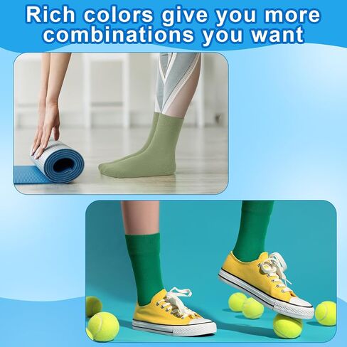 JaGely 20 Pairs Womens No Slip Socks Non Skid Socks Anti Slip Socks for Yoga Barre Dance, 20 Colors (Footprint Grip) in Saudi Arabia