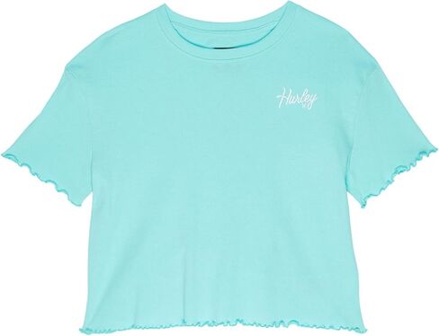 Hurley Girl's Hrlg Ribbed Boxy Tee T-Shirt in Saudi Arabia