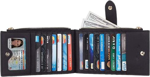 محفظة نسائية متعددة البطاقات من Travelambo ومحفظة جلدية رفيعة بجيب أمامي in Kuwait