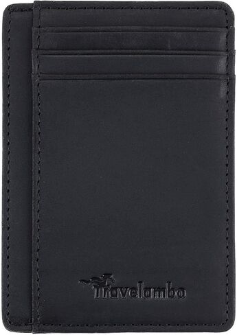 محفظة نسائية متعددة البطاقات من Travelambo ومحفظة جلدية رفيعة بجيب أمامي in Kuwait