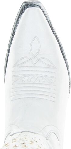 أحذية Soto Boots النسائية Rodeo StarTall باللون الأبيض لراعية البقر M50061 in Kuwait