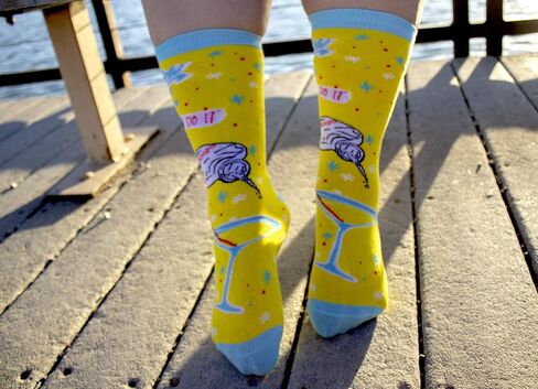 Crazy Dog T-Shirts Womens Vodka Made Me Do It Socks Funny Novelty Saying Drinking Party Footwear in Saudi Arabia