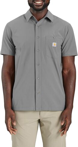 Carhartt Men's Force Sun Defender Relaxed Fit Lightweight Short-Sleeve Shirt in Saudi Arabia