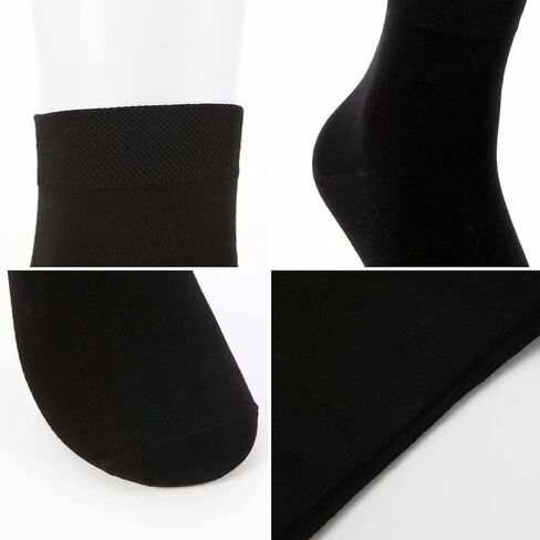 Ten Star Material Bamboo Low Quarter Thin Ankle Sock for Men and Women Anti Odor Natural Breathable Comfortable Socks 6 Pairs in Saudi Arabia