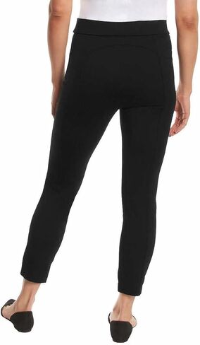 Anne Klein Womens Midweight Tummy Control Ponte Pant (Medium, Black) in Saudi Arabia