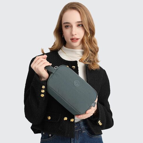 bagwise Toiletry Bag for Women and Men, Water-Repellent Shaving Bag for Toiletries Accessories, Unisex Door Room Essentials Hanging Dopp Kit for Men Toiletry Bag for Travel (Dark Blue) in Saudi Arabia