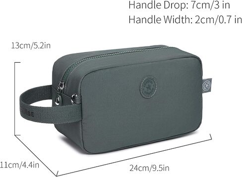 bagwise Toiletry Bag for Women and Men, Water-Repellent Shaving Bag for Toiletries Accessories, Unisex Door Room Essentials Hanging Dopp Kit for Men Toiletry Bag for Travel (Dark Blue) in Saudi Arabia