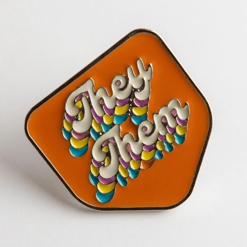 Karma Gifts, Enamel Pronoun Pin in Saudi Arabia