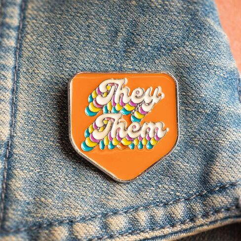 Karma Gifts, Enamel Pronoun Pin in Saudi Arabia