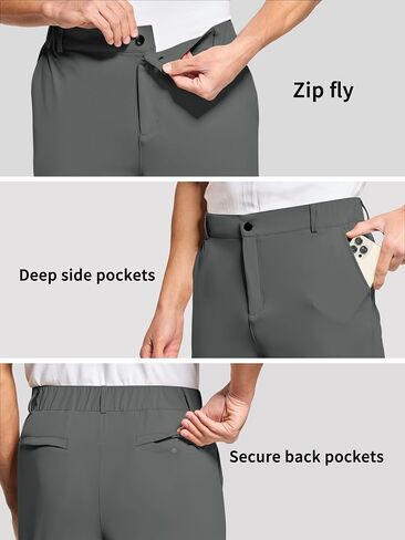 Willit Men's Golf Joggers Stretch Slim Fit Sweatpants Running Travel Work Pants with 5 Pockets in Saudi Arabia
