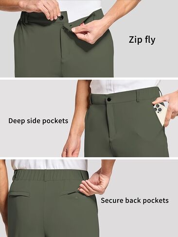 Willit Men's Golf Joggers Stretch Slim Fit Sweatpants Running Travel Work Pants with 5 Pockets in Kuwait