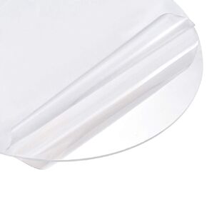 uxcell Acrylic Sheet Circle Round Disc,Clear,1.5mm Thick,15" Diameter,Acrylic Round Sheet(380mm)
