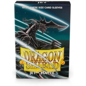 Arcane Tinmen 11124 Dragon Shield-Matte Japanese Size Sleeves 60pk-Jet, Multicoloured