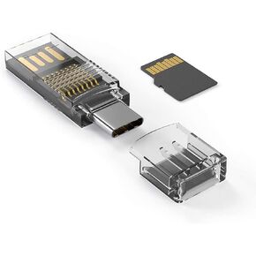 TF Card Reader, Tmiyas Micro SD Card Reader Adapter USB 2.0 / USB C Memory Card Reader OTG Adapter Compatible for MacBook Huawei Windows, Mac OS X, Android, and More in Saudi Arabia